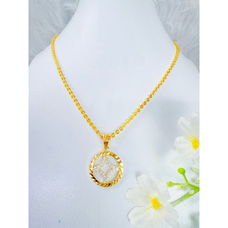 Các mẫu dây chuyền trang sức mạ vàng 18 ca dây chuyền 2 chỉ kèm mặt cao cấp hàng titan có dập ký hiệu 18 ca