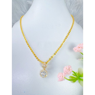 Các mẫu dây chuyền trang sức mạ vàng 18 ca dây chuyền 2 chỉ kèm mặt cao cấp hàng titan có dập ký hiệu 18 ca