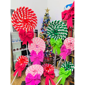 Kẹo Lolipop khổng lồ trang trí giáng sinh Noel
