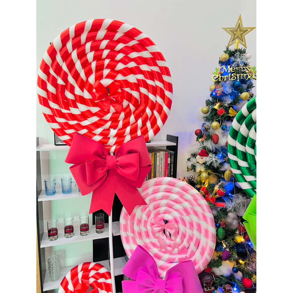 Kẹo Lolipop khổng lồ trang trí giáng sinh Noel