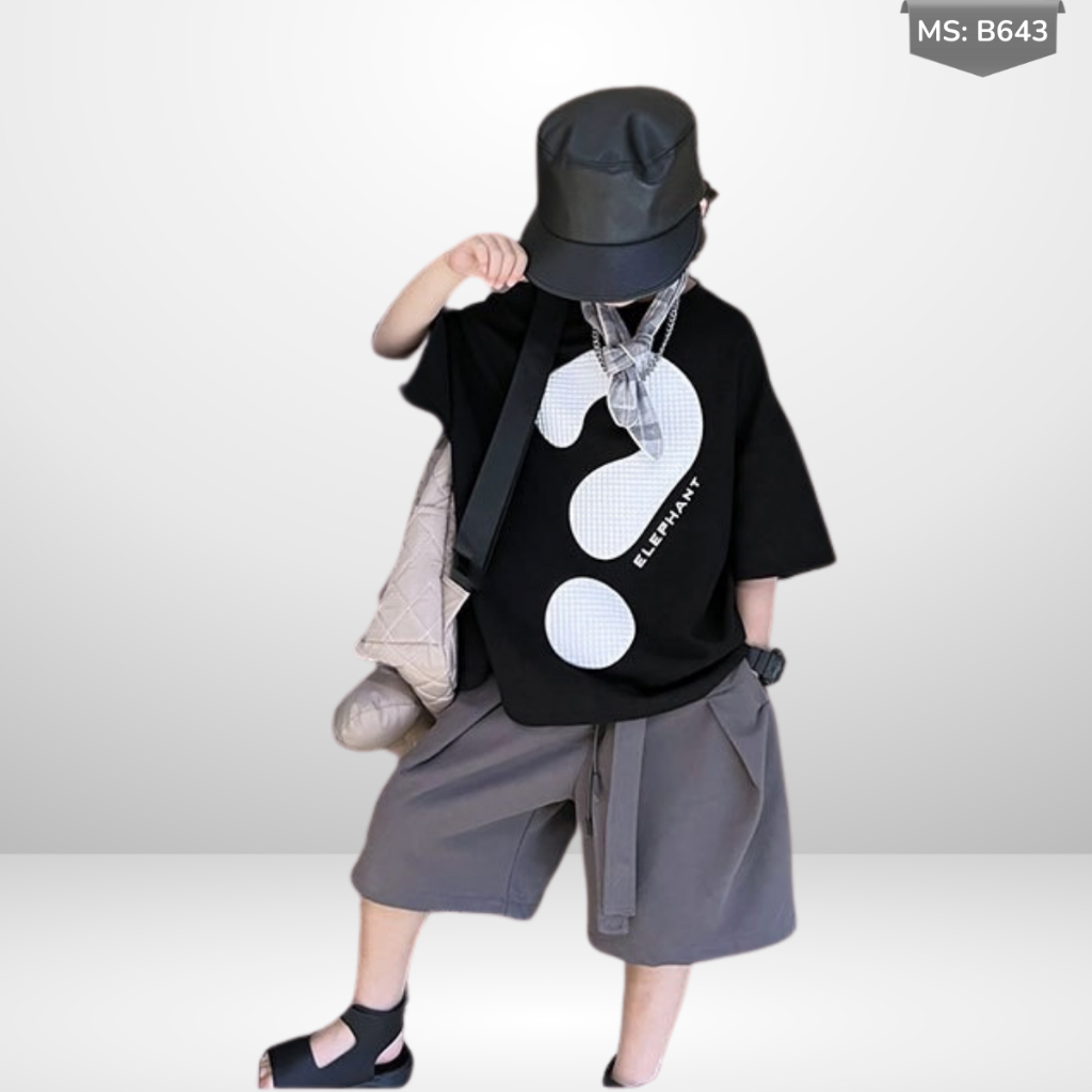 Áo Thun Ngắn Tay Mùa Hè Cho Bé Trai, Bé Gái In Hình Năng Động, Cổ Tròn B643 | JJ Kids Fashion