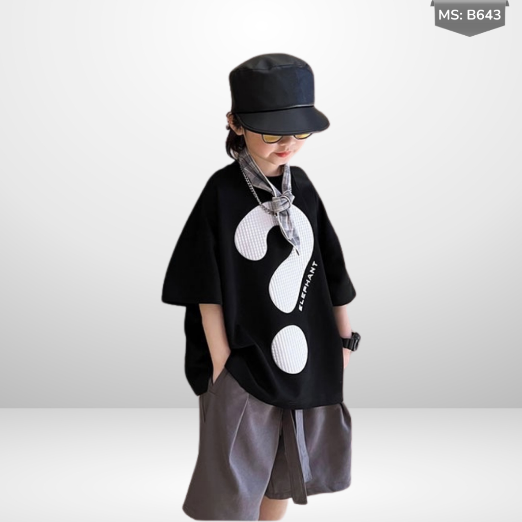 Áo Thun Ngắn Tay Mùa Hè Cho Bé Trai, Bé Gái In Hình Năng Động, Cổ Tròn B643 | JJ Kids Fashion