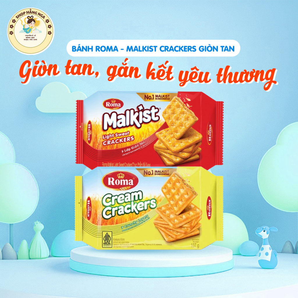 [Giá đã có VAT] Bánh Quy Malkist Roma | Bánh Quy Vị Lúa Mì | Shopee ...