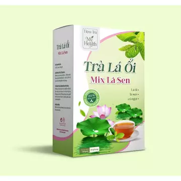 Trà Lá Ổi mix Lá Sen (Combo 2 Tặng 1) = 3 Hộp 135 Túi Lọc - trà búp ổi cỏ ngọt lá nếp, Tea Nước Trà Chè Tea