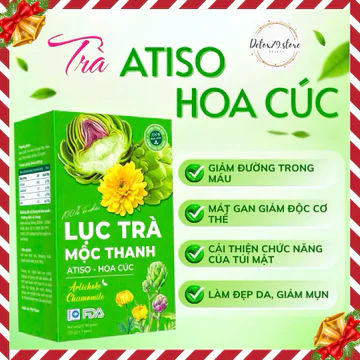LỤC TRÀ MỘC THANH túi lọc, Trà Atiso hoa cúc, Tăng Cường Chức Năng Gan, Ngủ Ngon, Thanh Nhiệt, 30 túi/ Hộp
