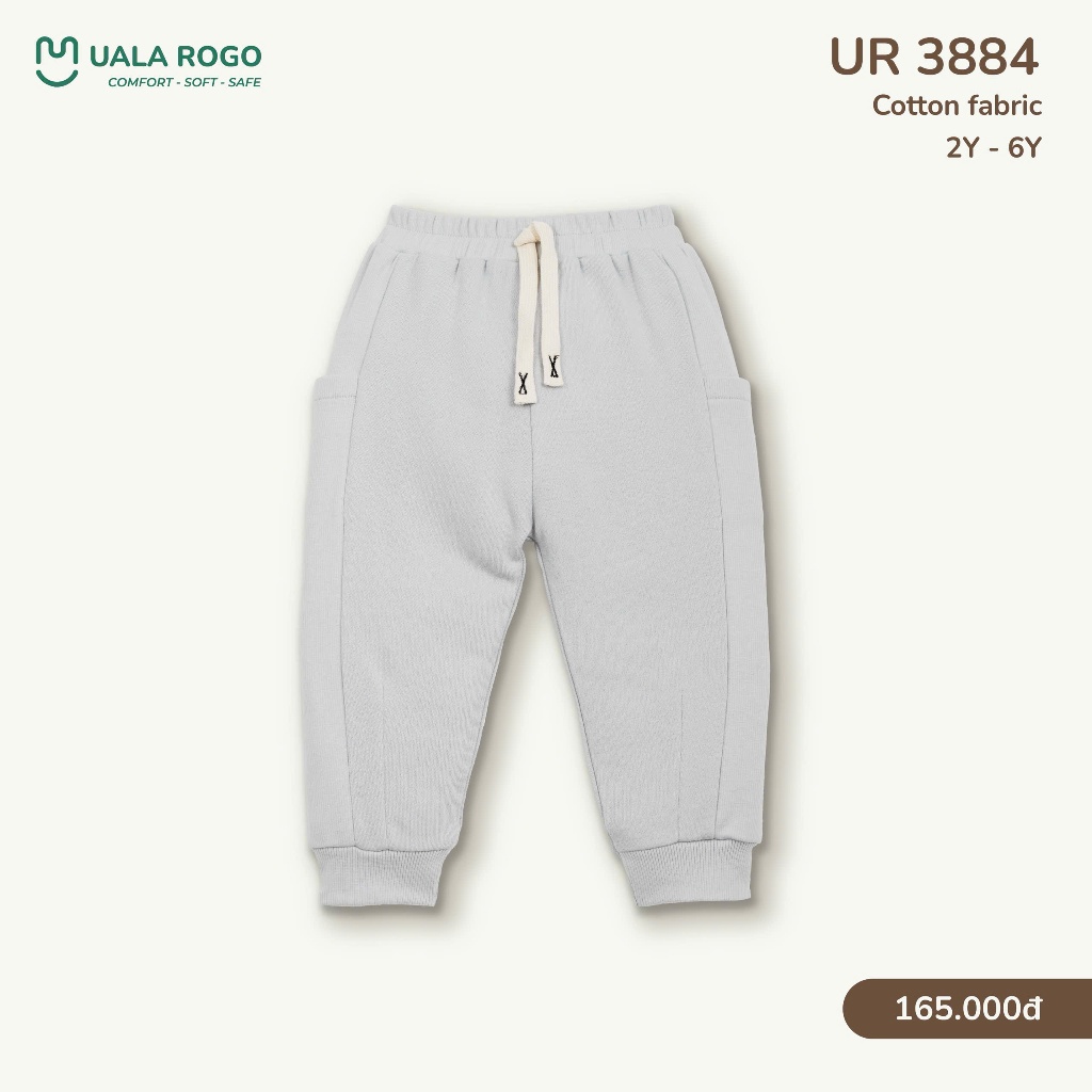 (9-27kg) Quần Nỉ Da Cá Uala Túi Hộp Cách Điệu Cho Bé Trai UR3649 UR3884