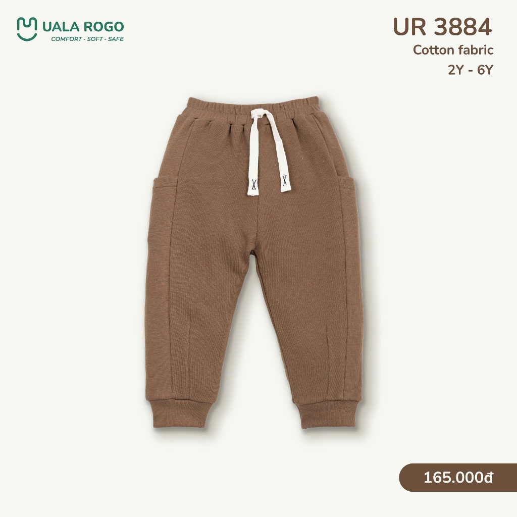 (9-27kg) Quần Nỉ Da Cá Uala Túi Hộp Cách Điệu Cho Bé Trai UR3649 UR3884