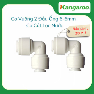 Combo 2c Co vuông 2 đầu ống 6-6mm - Co Cút Lọc Nước