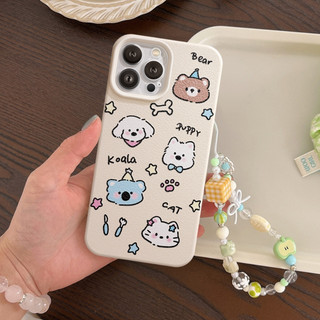Ốp Lưng iPhone TPU Hoạ Tiết Da Mềm Cute Puppy Chống Sốc, Chống Bẩn Cao Cấp - iP X/XS/11/12/13/14/15/16/17/Plus/Pro/Max