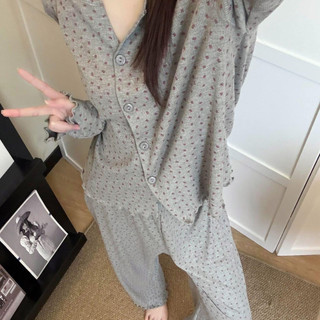 BỘ NGỦ HOA NHÍ XÁM QC