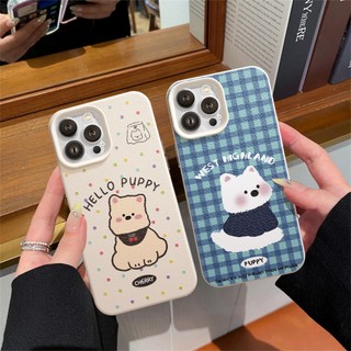 Ốp Lưng iPhone TPU Hoạ Tiết Da Mềm Hello Puppy Chống Sốc, Chống Bẩn Cao Cấp - iP X/XS/11/12/13/14/15/16/17/Plus/Pro/Max