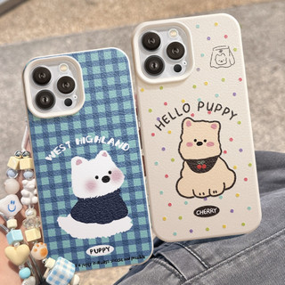 Ốp Lưng iPhone TPU Hoạ Tiết Da Mềm Hello Puppy Chống Sốc, Chống Bẩn Cao Cấp - iP X/XS/11/12/13/14/15/16/17/Plus/Pro/Max