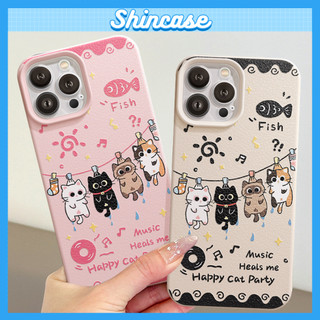 Ốp Lưng iPhone TPU Hoạ Tiết Da Mềm Happy Cat Chống Sốc Chống Bẩn Cao Cấp - iP X/XS/11/12/13/14/15/16/17/Plus/Pro/Max/Air