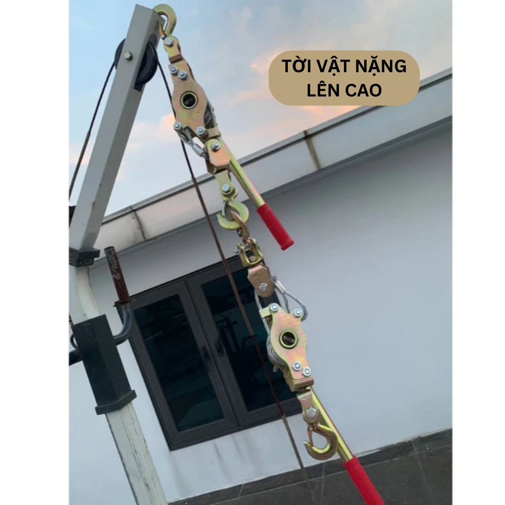 Pa Lăng Cáp Kéo Tay,Tời Kéo Căng Cáp Thế Hệ  1 Tấn – 4 Tấn, Tay Đòn Dài Nâng Hạ Hàng Hóa