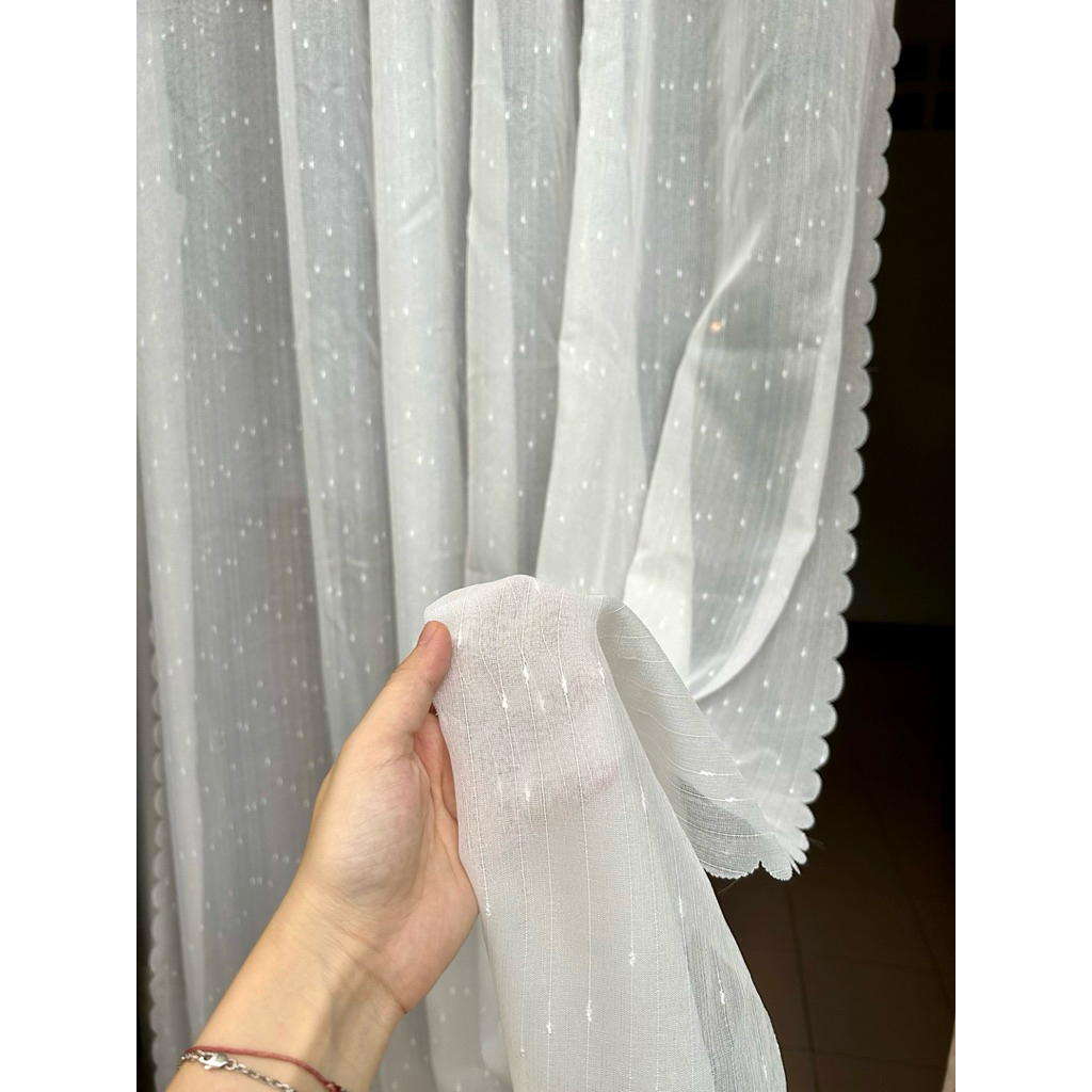 (size lớn) Rèm khoen, voan giọt nước, VẢI MỎNG, trang trí nhà cửa, homestay thêm xinh xắn đáng yêu.