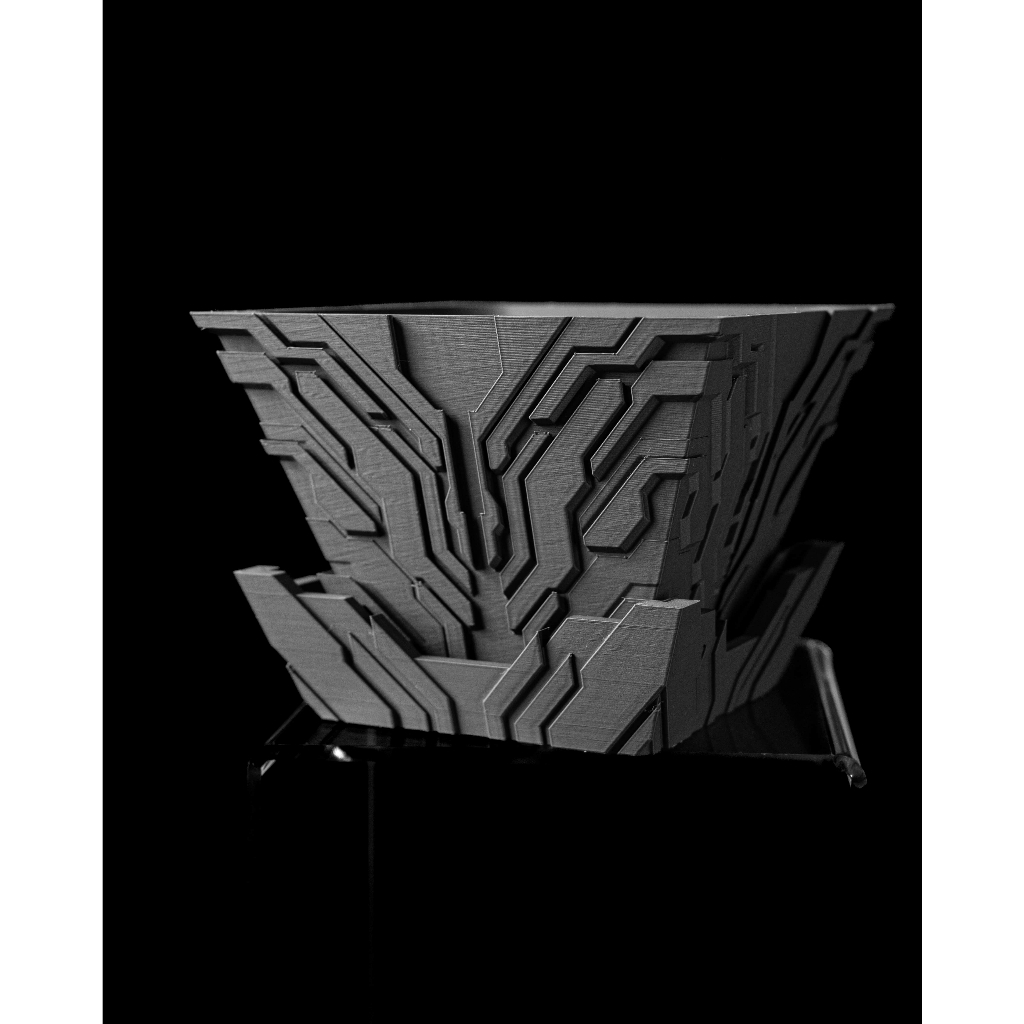 Chậu cây trang trí, tặng kèm nametag (quà tặng) - Mẫu Uplink - ArtPrint3D