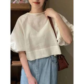 𝗠𝗼𝗿𝗶 𝗟𝗶𝗻𝗲𝗻  A02 - |LY LINEN| - Áo linen thắt nơ sau lưng
