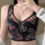 Áo Bra Ren Lưới Nâng Ngực Không Gọng Hoa Văn Vintage Cổ Chữ U Thoáng Khí Co Giãn Tốt Dành Cho Nữ Trung Niên