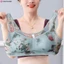 Áo Bra Ren Lưới Nâng Ngực Không Gọng Hoa Văn Vintage Cổ Chữ U Thoáng Khí Co Giãn Tốt Dành Cho Nữ Trung Niên