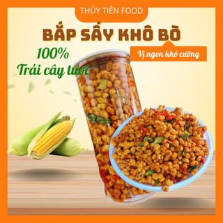 [THUYTIENFOOD] Bắp Sấy Khô Bò – Túi 200gr – Snack Ăn Vặt Giòn Ngon – Vị Đậm Đà Cay Ngọt Chuẩn Khô Bò