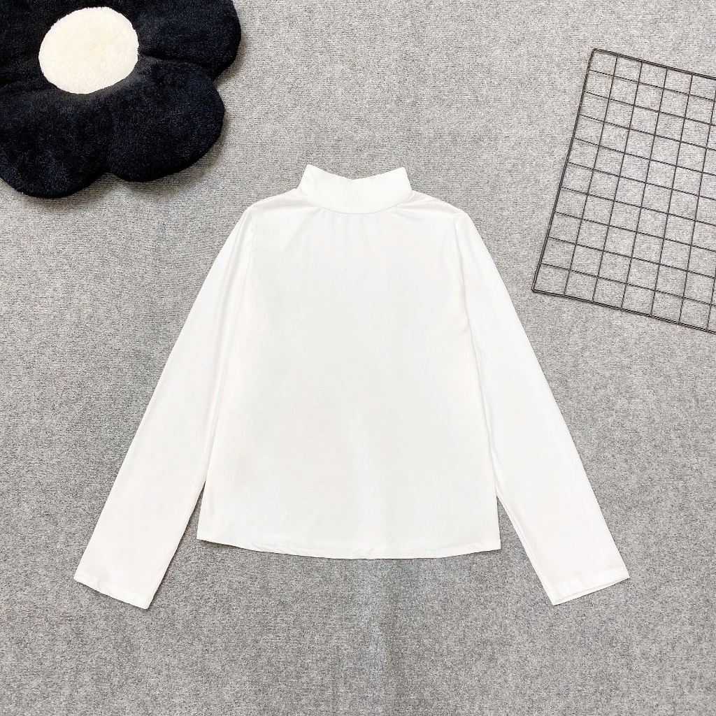 Bigsize (58kg đến 95kg)Áo thun Cổ Lọ Tay Dài Áo Thun Giữ Nhiệt Chất Cotton Lạnh Cao Cấp A331