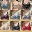 Áo Bra Ren Lưới Nâng Ngực Không Gọng Hoa Văn Vintage Cổ Chữ U Thoáng Khí Co Giãn Tốt Dành Cho Nữ Trung Niên