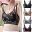 Áo Bra Ren Lưới Nâng Ngực Không Gọng Hoa Văn Vintage Cổ Chữ U Thoáng Khí Co Giãn Tốt Dành Cho Nữ Trung Niên