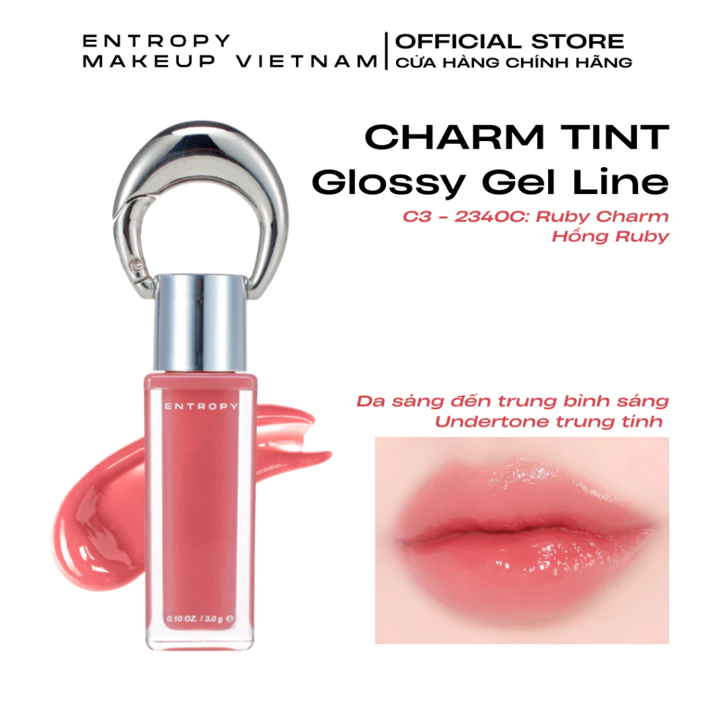 Entropy Son Charm Tint Glossy Gel Công Nghệ Gel Dưỡng Ẩm Nhiều Lớp Căng Mọng Bóng Như Makeup Filter 3.0g