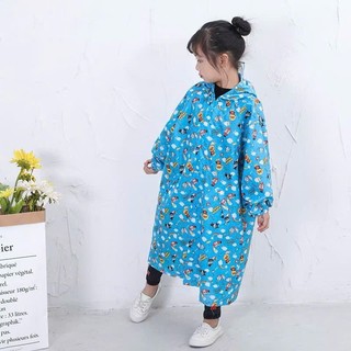 Áo Mưa Bít Một Người Có Dây Kéo, Áo Mưa Dây Kéo Trẻ Em, Chất Liệu Vải Dù Chống Thấm Nước Cao Cấp, Họa Tiết Dễ Thương