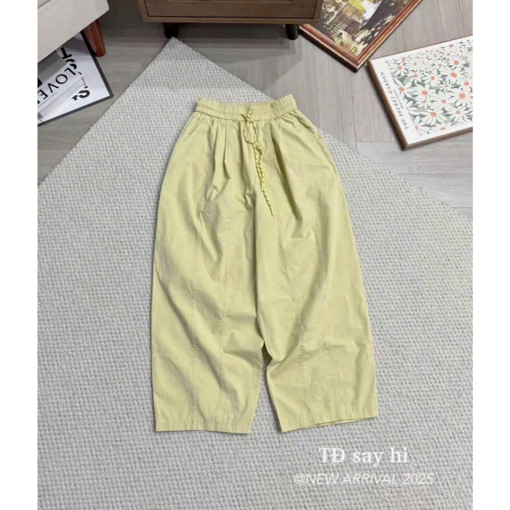 [ Mẫu Mới ] Quần BAGGY Thụng Chất Gió Kaki Cho Nữ Mặc Hè Nhà CAMYY.STORE