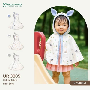 Áo Choàng Nỉ Hoạ Tiết Cho Bé Uala UR3885