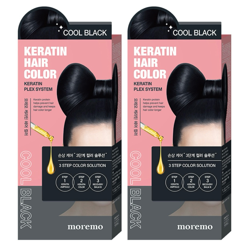 Thuốc Nhuộm Tóc nội địa Hàn Moremo Keratin Hair Color – Bổ Sung Keratin Phục Hồi Tóc Hư Tổn, Lên Màu Chuẩn Bóng Mượt