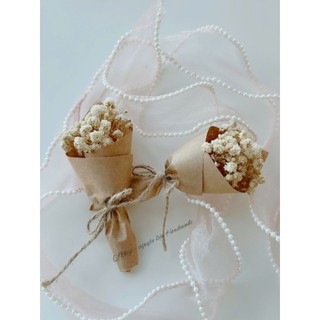 Bó hoa baby khô mini gói giấy kraft – Trang trí & quà tặng handmade