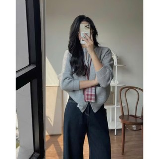 247store  - Áo len cadigan kéo khoá 2 đầu - Lencardigan7703