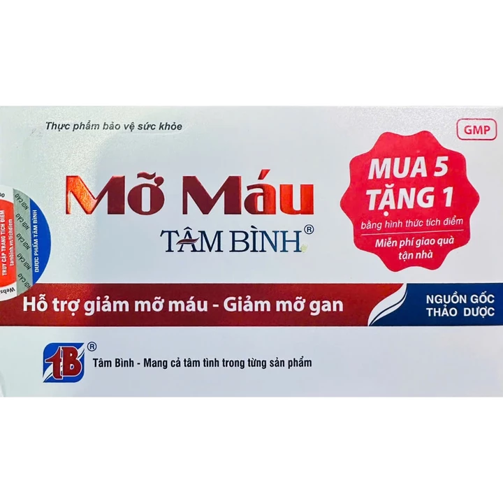 Mỡ máu Tâm Bình hỗ trợ giảm mỡ mấu giảm mỡ gan hạn mới