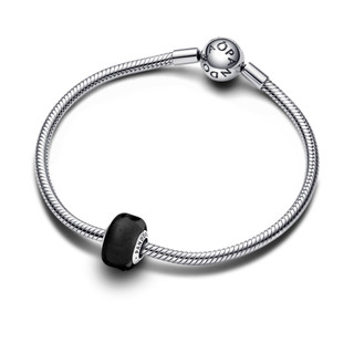 Charm Pandora Moments Bạc Murano Mini Đen Huyền Bí