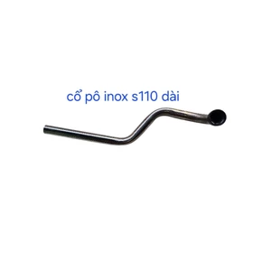 cổ pô cuống pô wave s110 inox 430 bóng bảo hành 3 năm hàng chất lượng cao