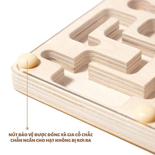 Đồ chơi giáo dục -  Đồ chơi phát triển trí tuệ,Đồ chơi gỗ, bộ cờ mê cung Amazing Maze