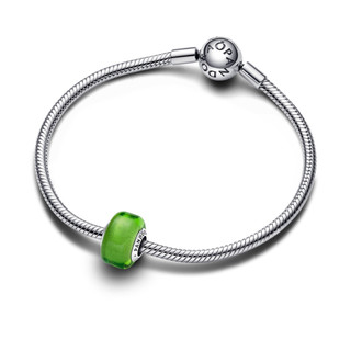 Charm Pandora Moments Bạc Murano Mini Màu Táo Xanh