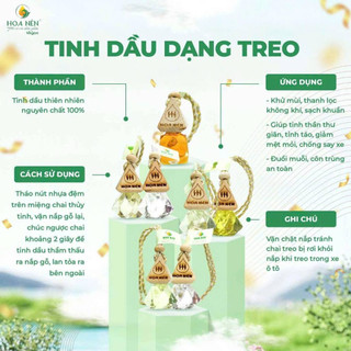 Tinh dầu treo Oải hương nguyên chất - Hoa Nén - Giảm say xe, thư giãn - 8ml
