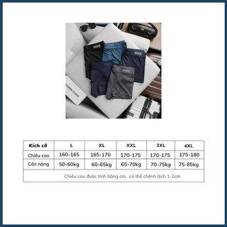 Combo 10 quần lót nam thun lạnh hàng xuất Nhật, quần boxer nam co giãn 4 chiều thoáng mát
