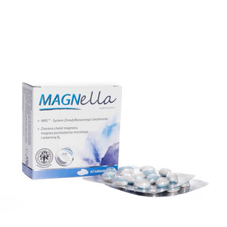 Magnella - Viên Uống Bổ Sung Magie & Vitamin B6 Hỗ Trợ Sức Khỏe Thần Kinh Cho Người Trưởng Thành - Nhập Khẩu Ba Lan