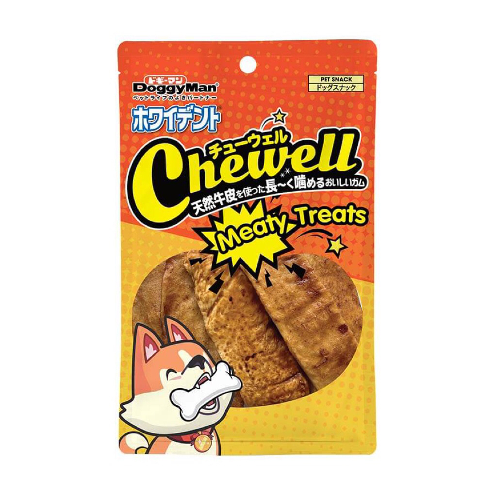 Cốt lết da bò Doggy Man - Da bò tẩm vị BBQ 10 miếng Meaty Treats