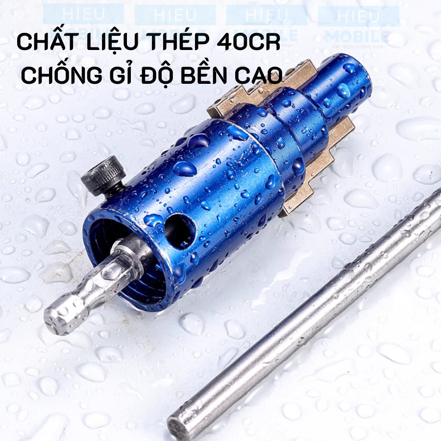 Đầu 3 tầng lấy ren bị gãy hư hỏng mắc kẹt đa năng trong ống nhựa, kim loại mỏng có thể kết hợp với máy khoan