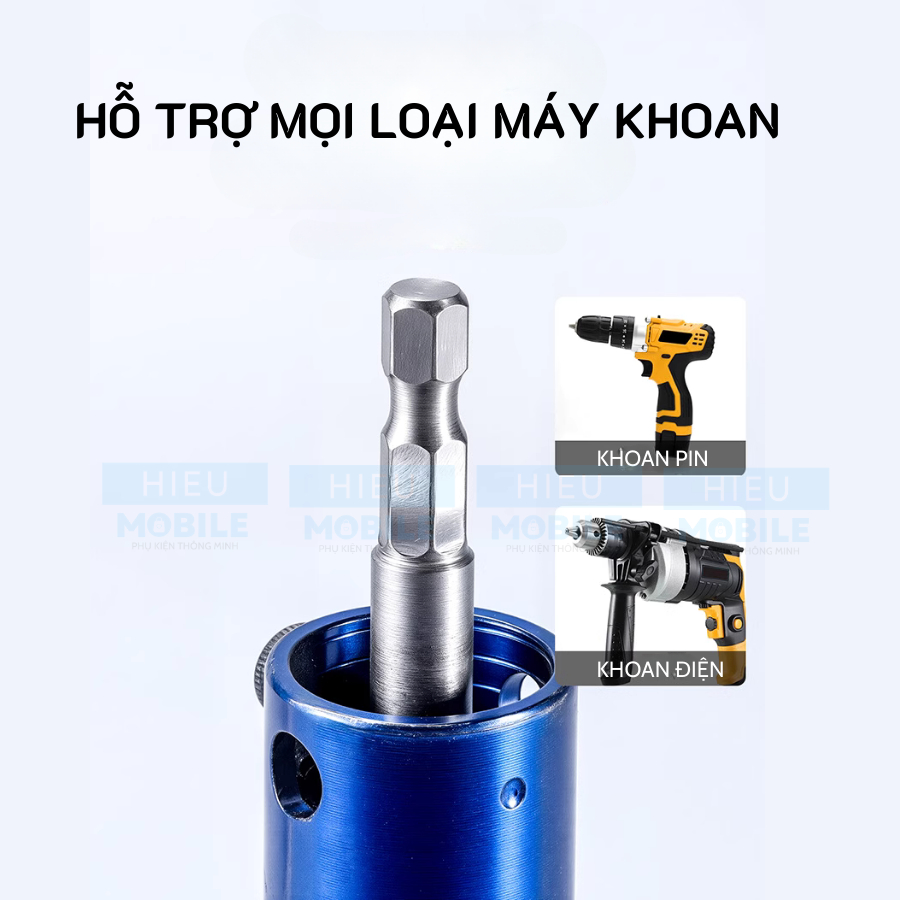 Đầu 3 tầng lấy ren bị gãy hư hỏng mắc kẹt đa năng trong ống nhựa, kim loại mỏng có thể kết hợp với máy khoan