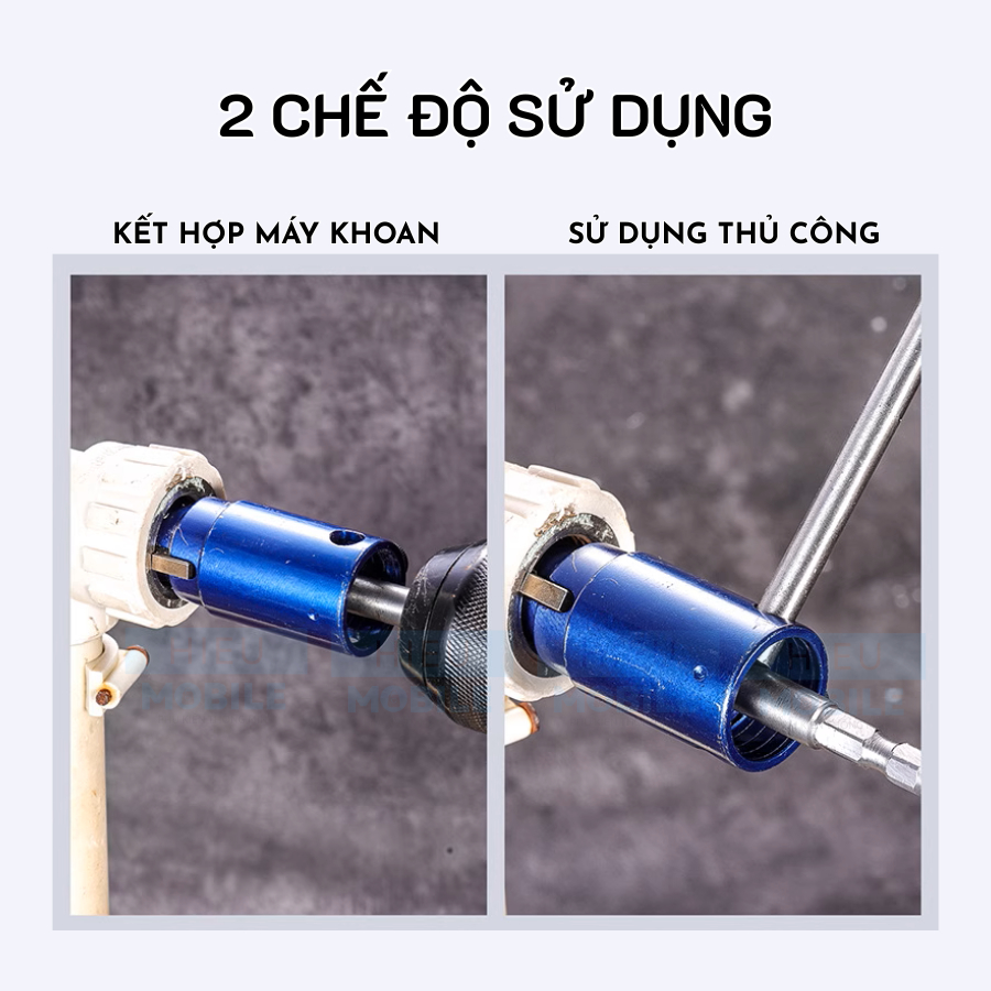 Đầu 3 tầng lấy ren bị gãy hư hỏng mắc kẹt đa năng trong ống nhựa, kim loại mỏng có thể kết hợp với máy khoan