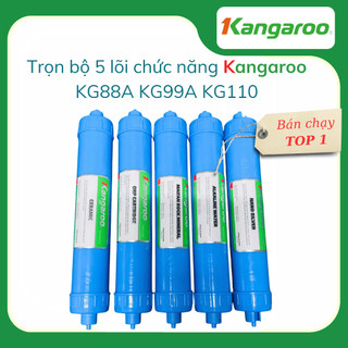 Trọn bộ 5 lõi tạo khoáng Kangaroo KG88A KG99A KG3500A - Tặng kèm co cút, càng kẹp, chốt gài chống sì nước