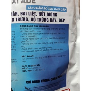 Khoáng tổng hợp Canxi ADE 1kg bổ sung vitamin A D E , canxi cho gia cầm