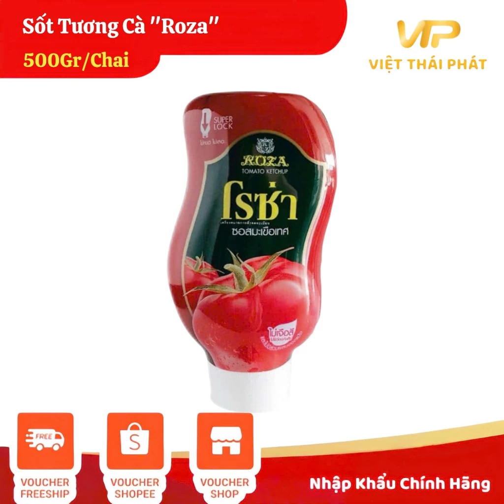 Tương Cà Roza Gia Vị Chua Cay | Việt Thái Phát - Hàng Thái Chính Hãng (500g/chai)