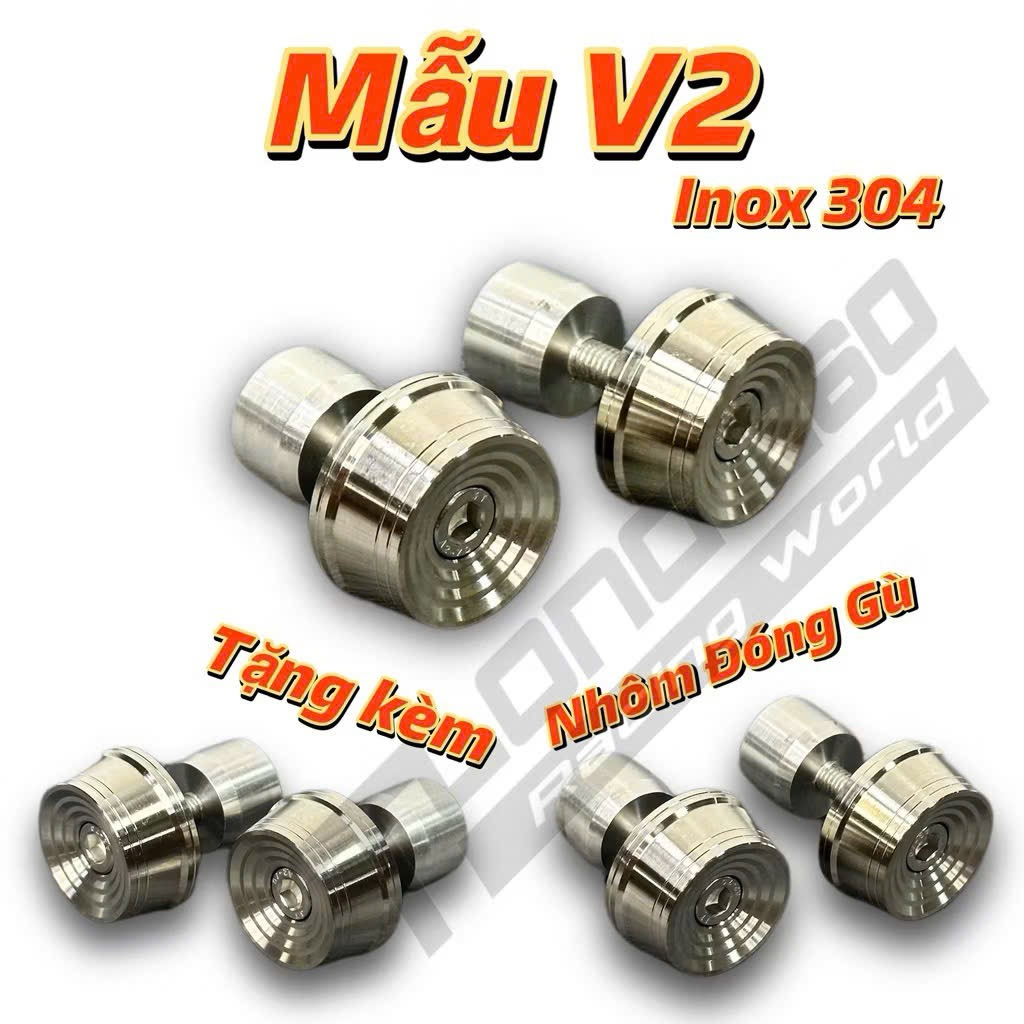 Gù chống rung inox 304 V2 nhiều mẫu gắn xe honda yamaha có giao hỏa tốc ...